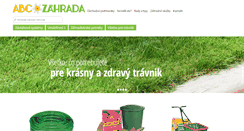 Desktop Screenshot of abczahrada.sk