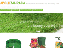 Tablet Screenshot of abczahrada.sk